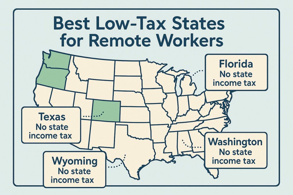 Best Low-Tax States for Remote Workers