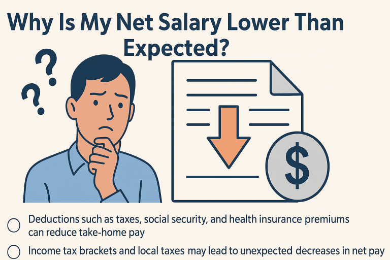 Why Is My Net Salary Lower Than Expected? - TakeHomePay